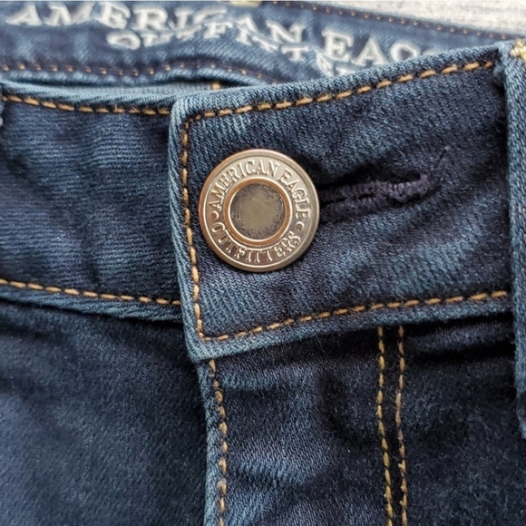 American Eagle  Outfitters Skinny Blue Jeans Medium Wash Size 6 Regular - Picture 5 of 12